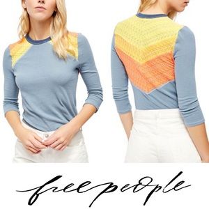 Free People In Rainbows Top